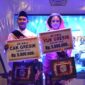 Badik Choiruddin dan Melisa Wulan dinobatkan sebagai Cak dan Yuk 2016. (Foto: Aaam/kabargresik.com)