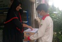 Angkatan Muda Muhammadiyah Kec Sidayu sedang melakukan penggalangan dana di ranting-ranting Muhammadiyah untuk saudara kita di Palestine. Rabo (19/05) [Foto: AMM Sidayu)