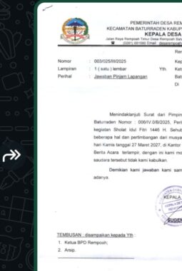 Ditolak Desa Rempoah, Muhammadiyah Baturraden Gelar Salat Id di Depan Kantor Kecamatan