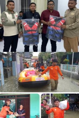 Pemuda Muhammadiyah Gresik Tanggap Banjir di Tiga Kecamatan: Balongpanggang, Benjeng, dan Cerme