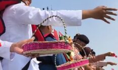 KSOP Gresik Gelar Tabur Bunga di Laut Harhubnas