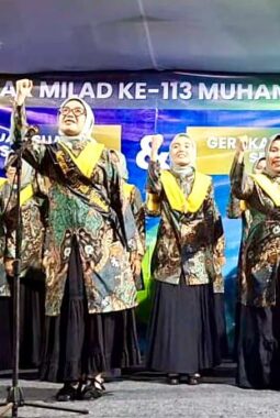 Di Ranting Ngemboh, Paduan Suara Kader Putri Semarakkan Pra-Milad ke-113 Muhammadiyah