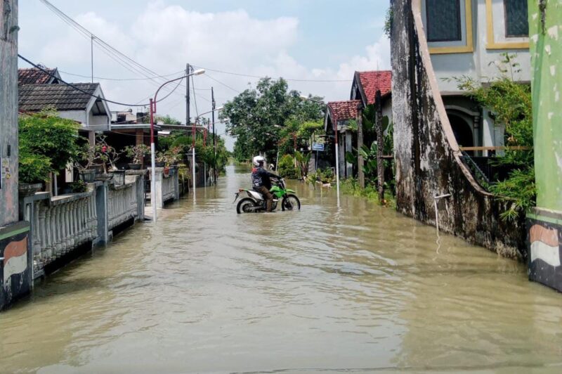 Banjir Menganti merendam ratusan rumah dan fasilitas umum. Tanggul di Kedamean juga jebol. BPBD lakukan pemompaan dan pendirian dapur umum.
