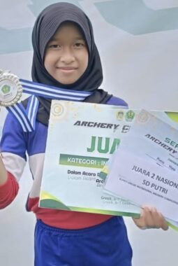 Membanggakan, Siswa SD Almadany Almira Juara 2 Nasional Lomba Panahan