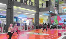 Gressmall Ubah Atrium Jadi Arena Badminton, Dorong Gaya Hidup Aktif