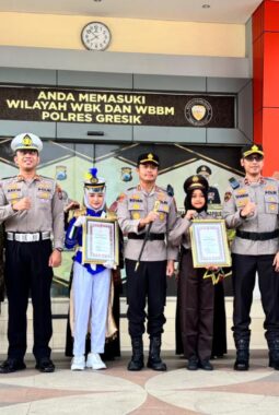 Langkah Tegap Pocil Mugeb Berbuah Penghargaan di Polres Gresik