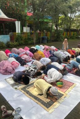 TK ABA 41 Menganti Gelar Simulasi Salat Idulfitri